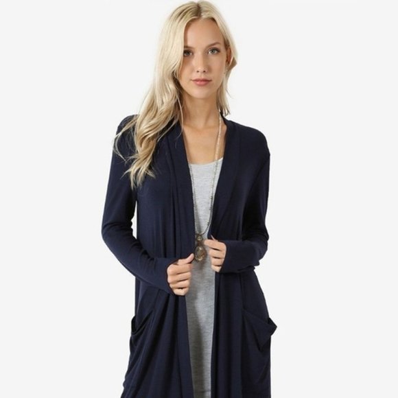 Sweaters - 🔥4/$10🔥 Super Soft Navy Blue Casual Cardigan